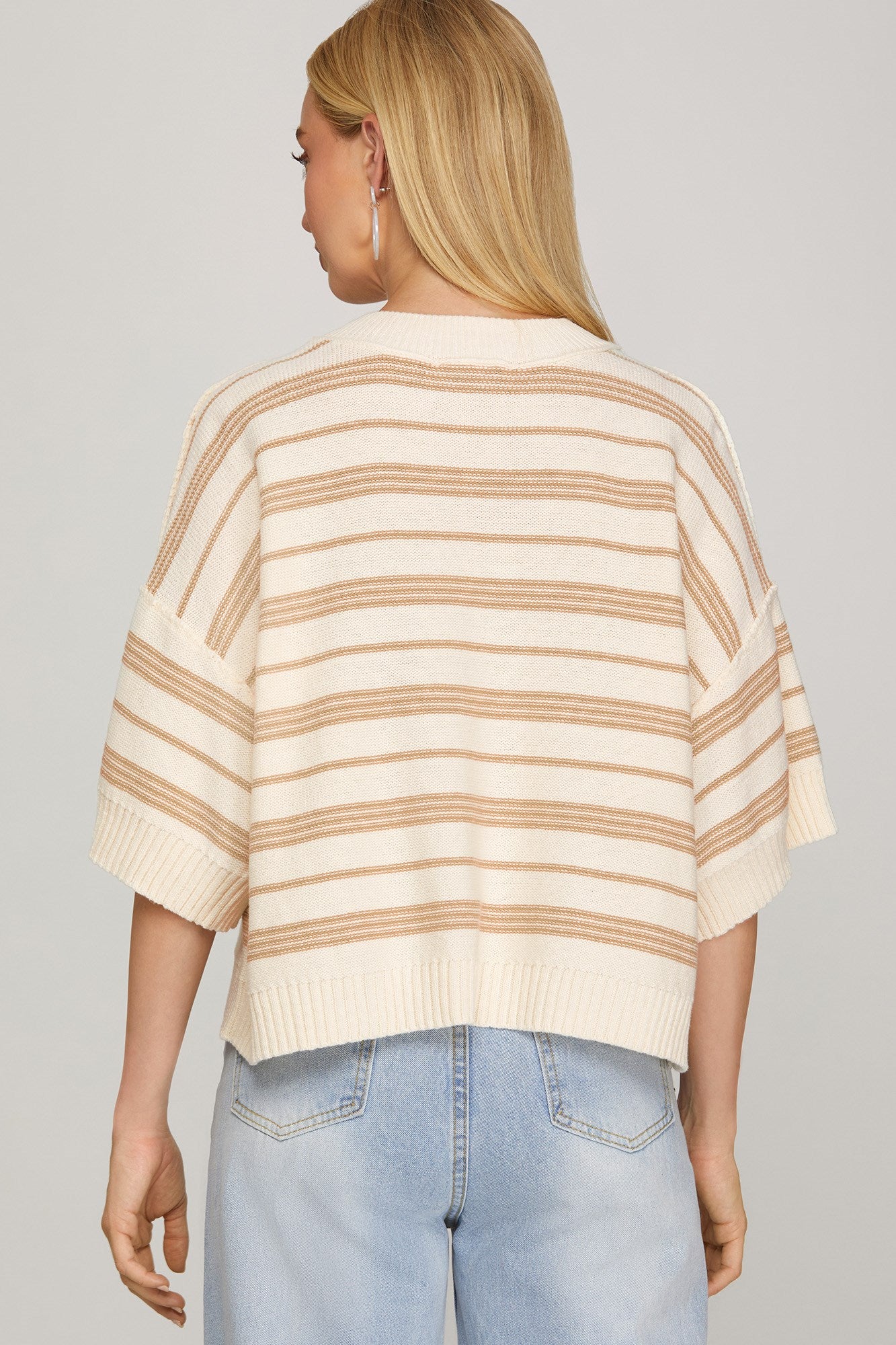 Candy Stripes Taupe Top