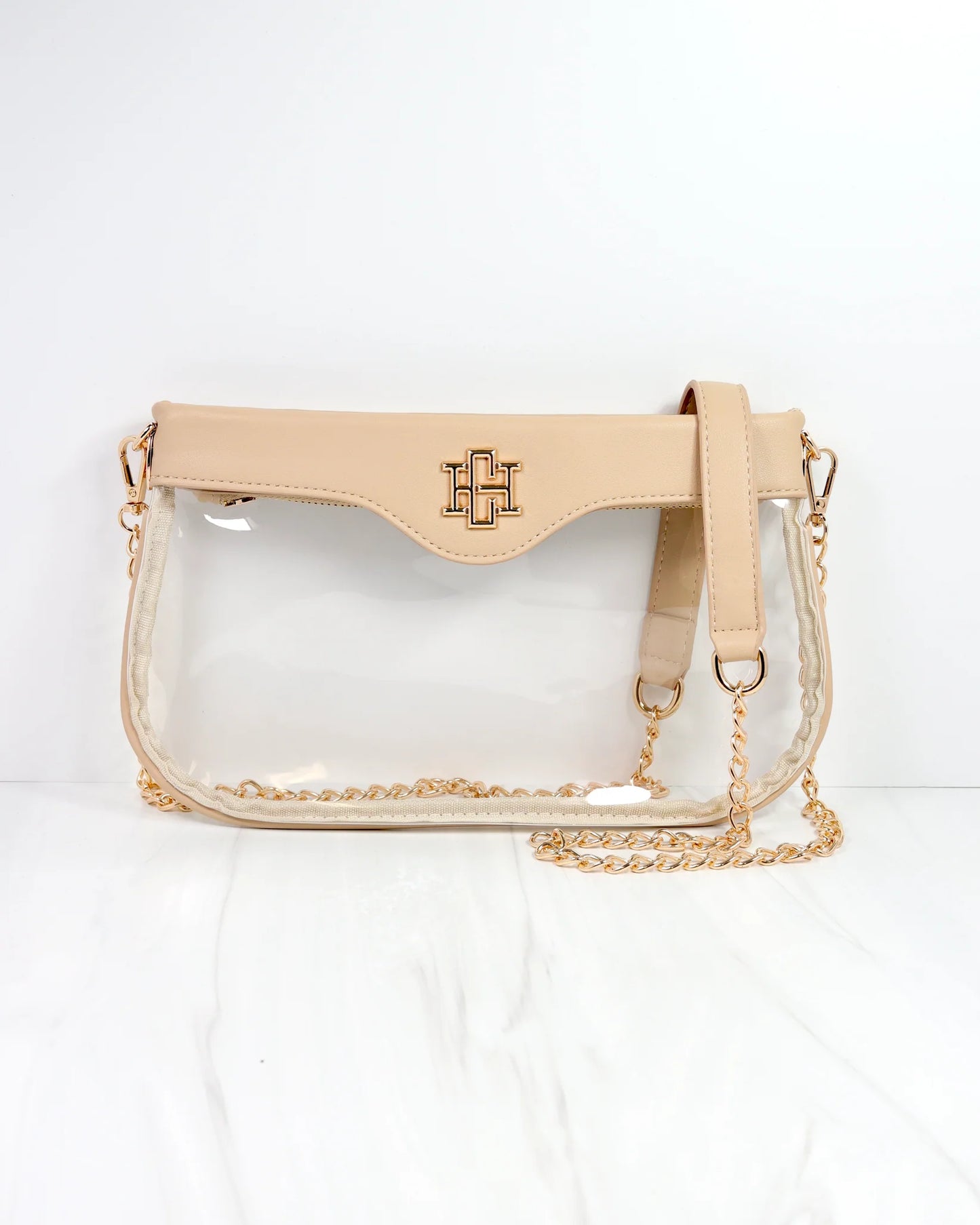 Madi Clear Crossbody NUDE