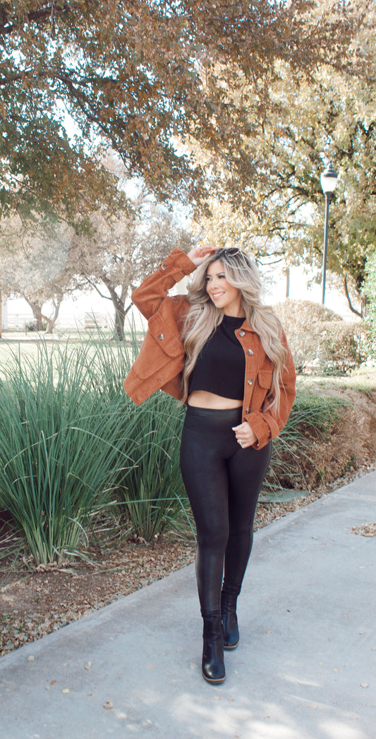 Definitely Chic Camel Shacket