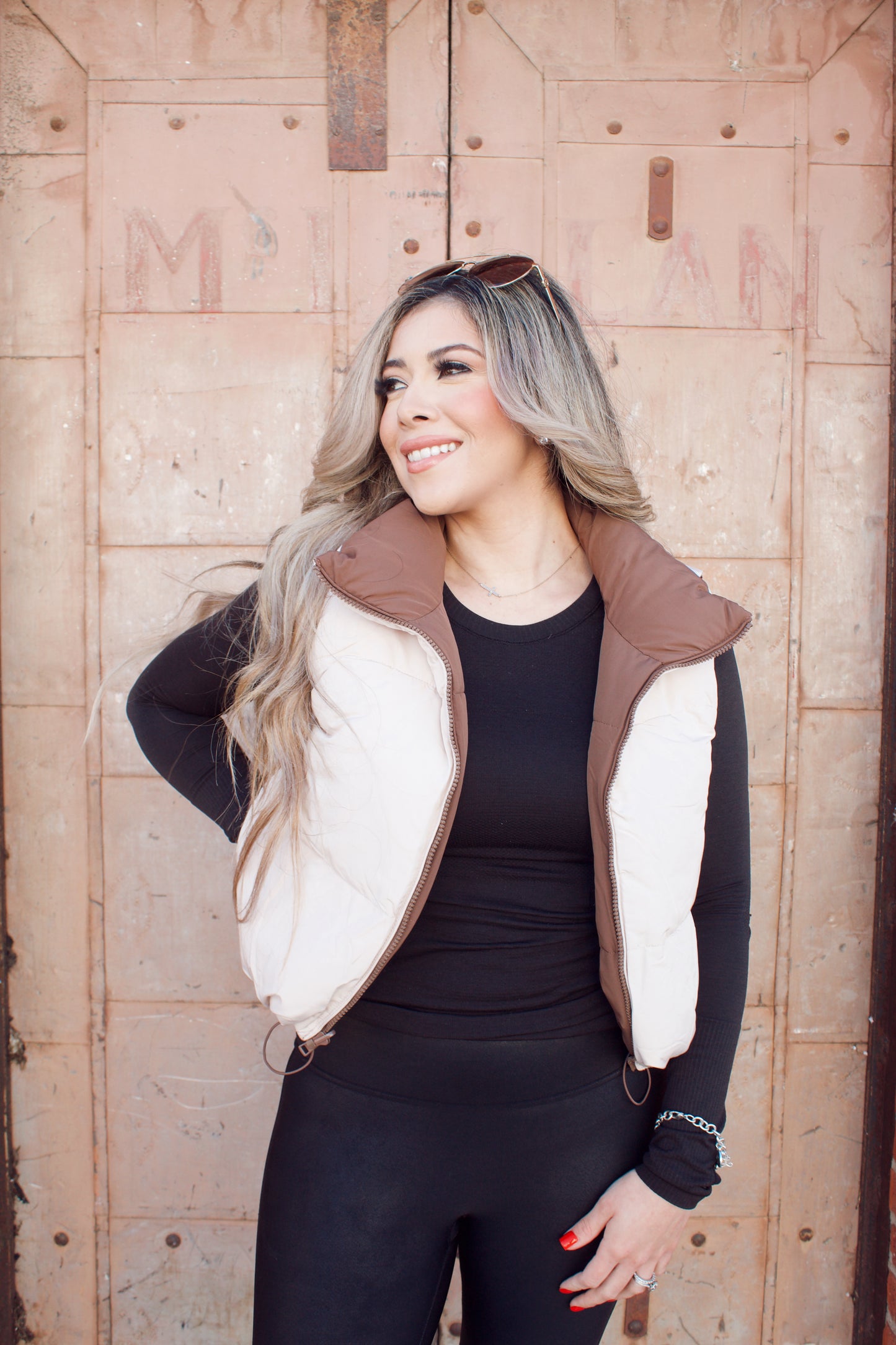 Cozy Throwback Reversible Puffer Vest