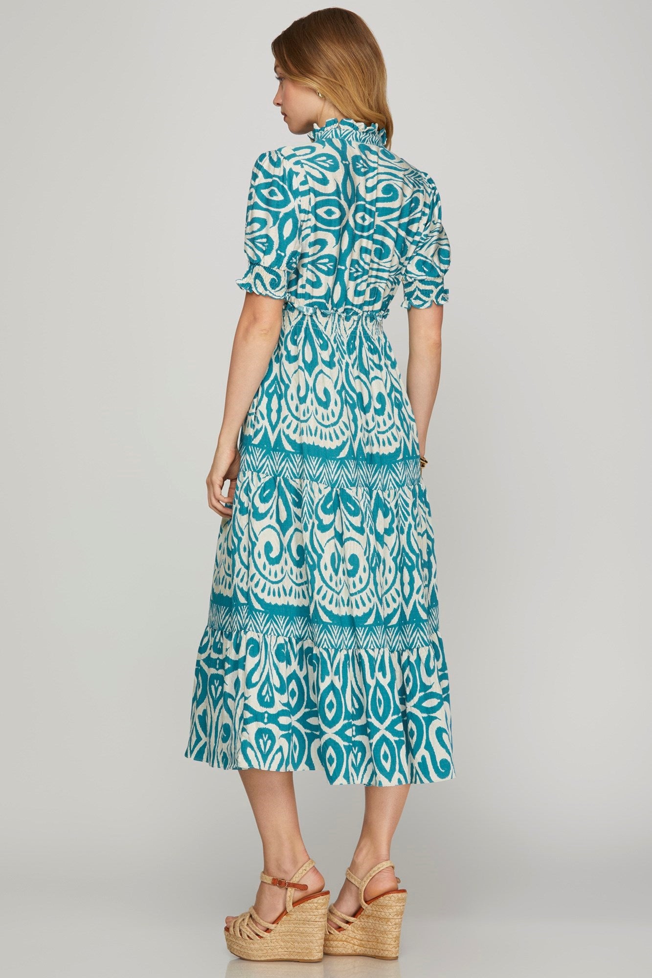 In The Sun Turquoise Dress