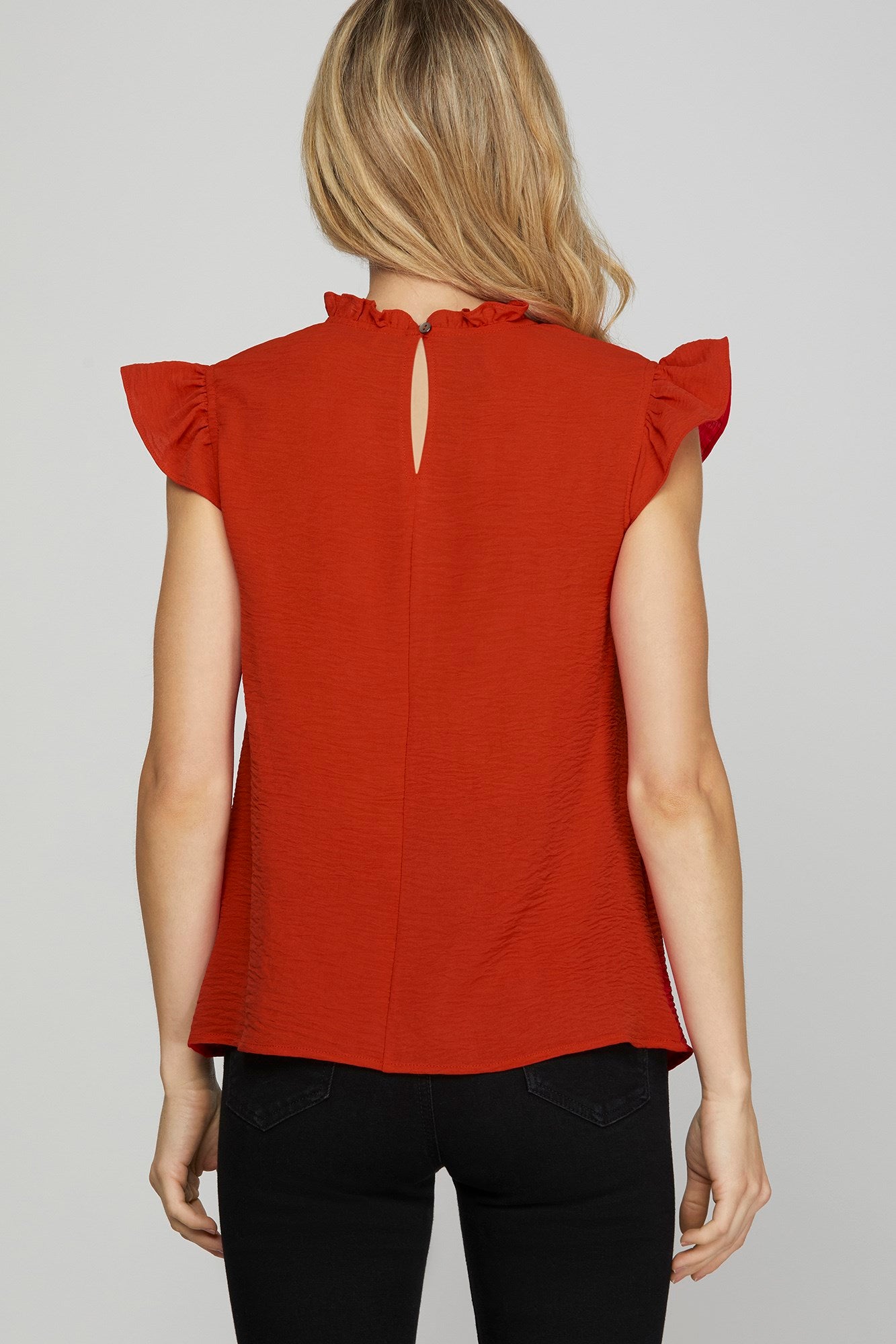 Apple Orchid Red Blouse