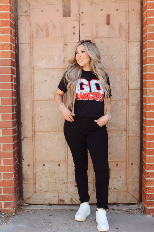 Go Rangers Leopard Tee