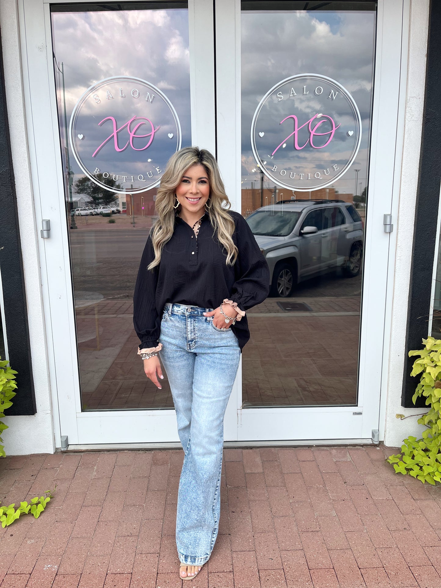 Falling in Love Leopard Blouse