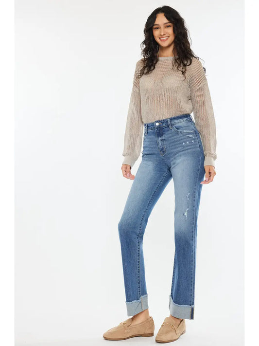The Lilly High Rise Straight Jeans