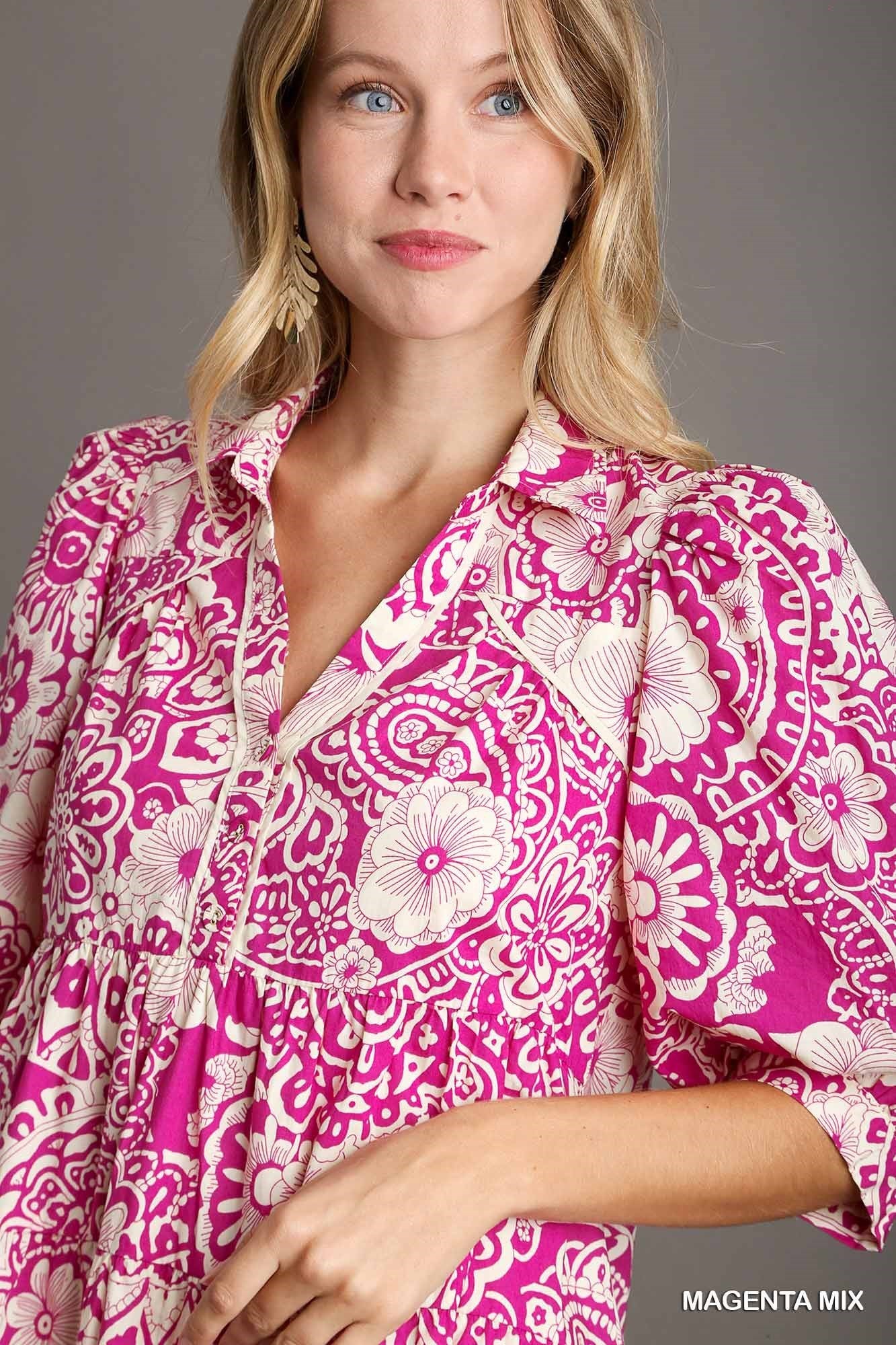 Sweet Crush Magenta Dress