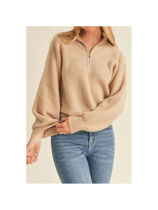 The Xo Cozy Pull Over - Half Zip