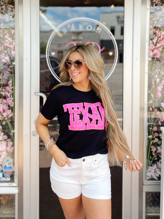 Texan Pink & Orange Tee