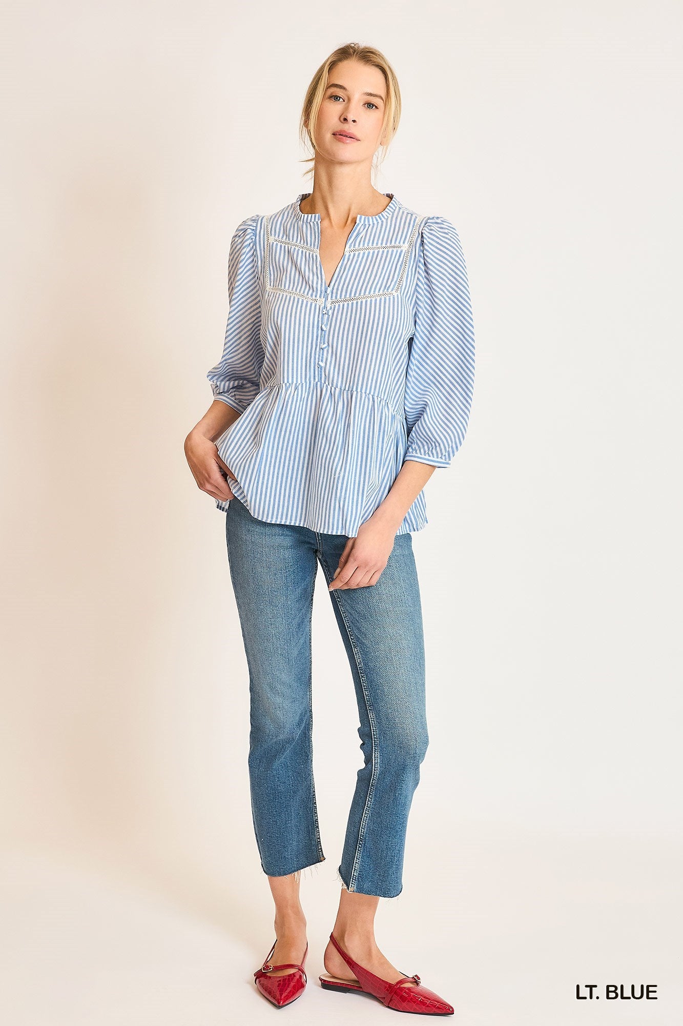 Light Blue Savannah Top