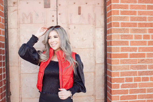 Trendy Presence Red Puffer Vest