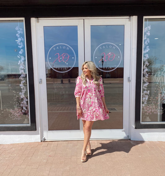 Sweet Crush Magenta Dress