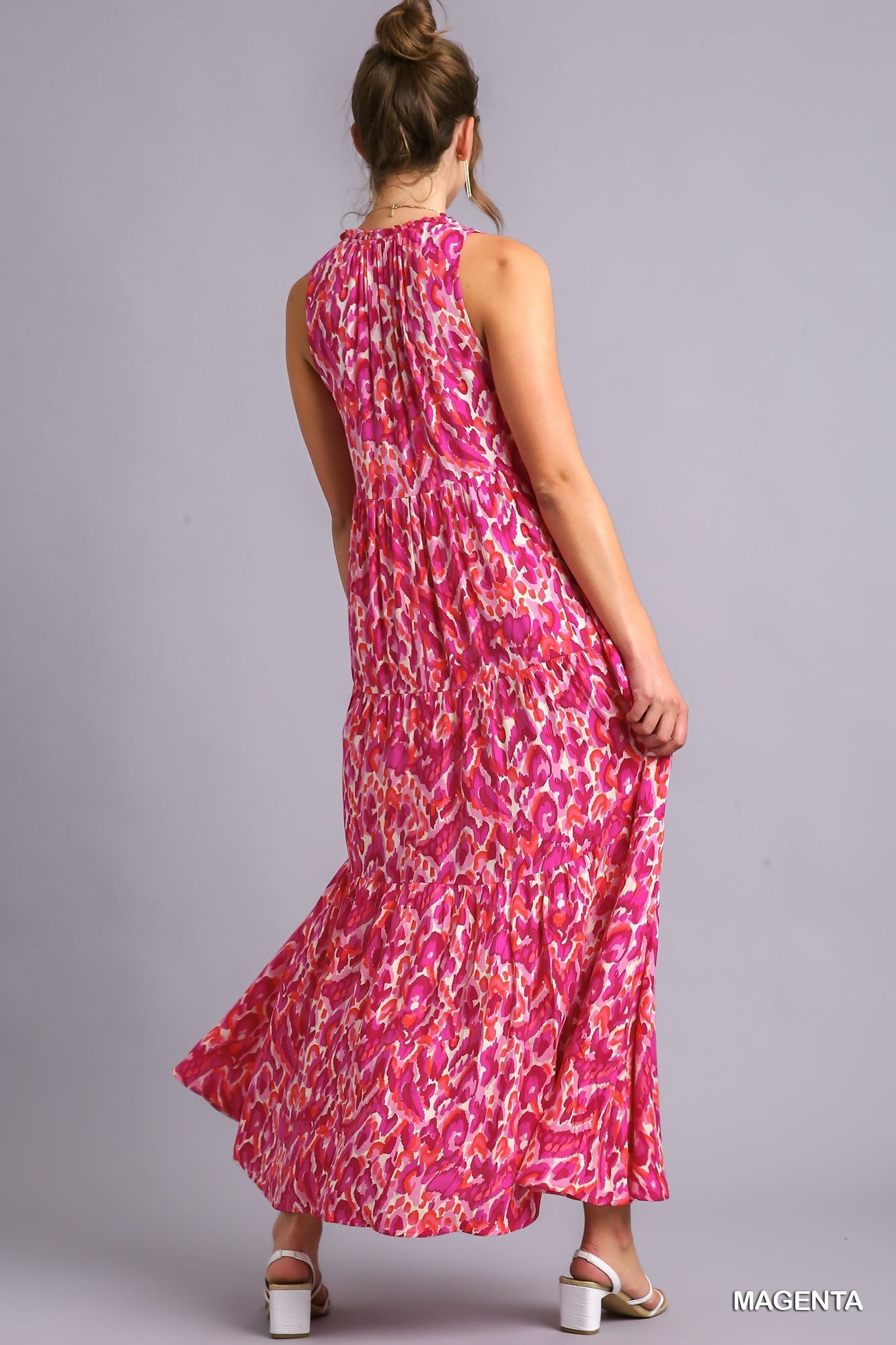 Lost in Paradise Magenta Maxi Dress