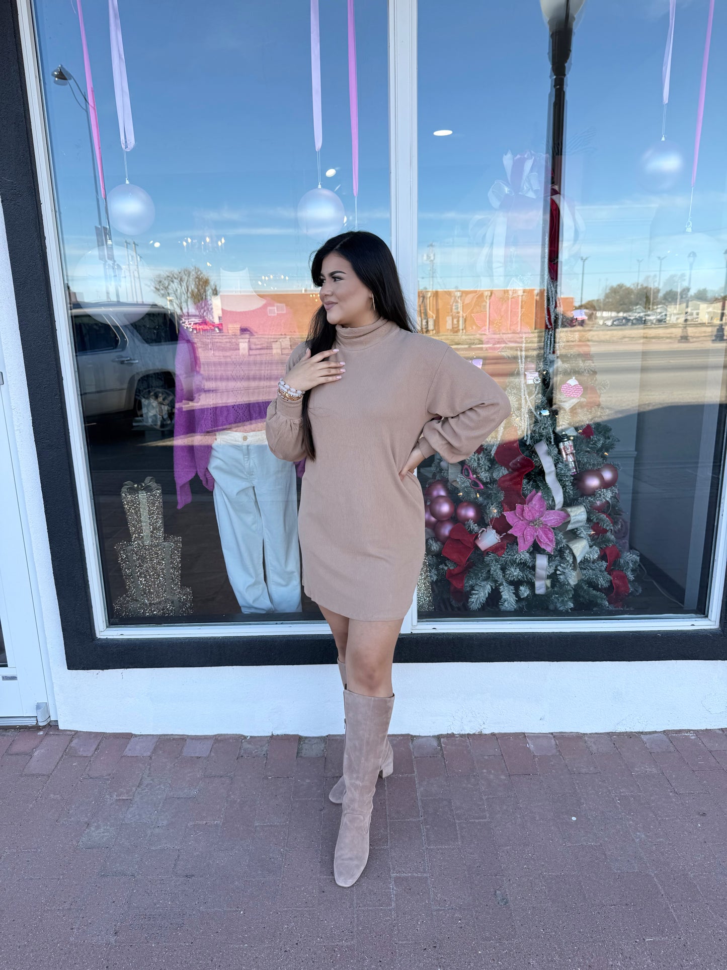 Thankful & Cozy Sweater Dress