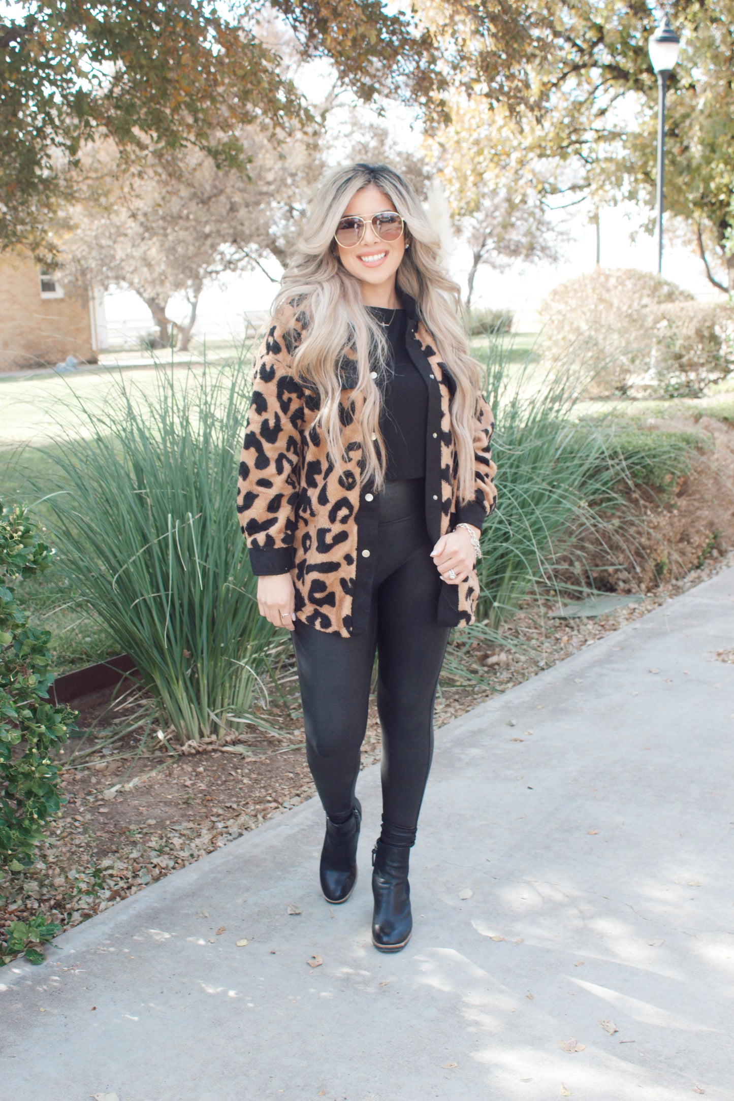 Wild About You Leopard Teddy Shacket