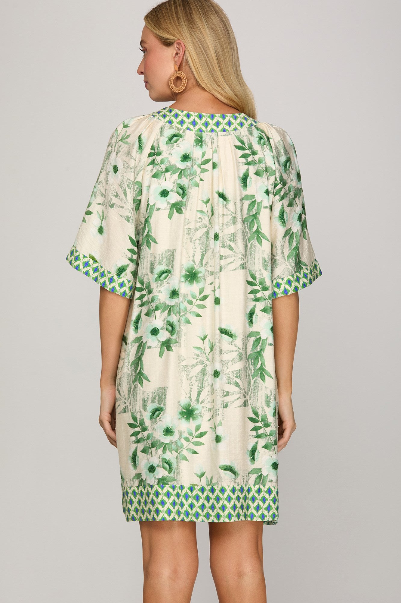 Garden Floral Green Dress