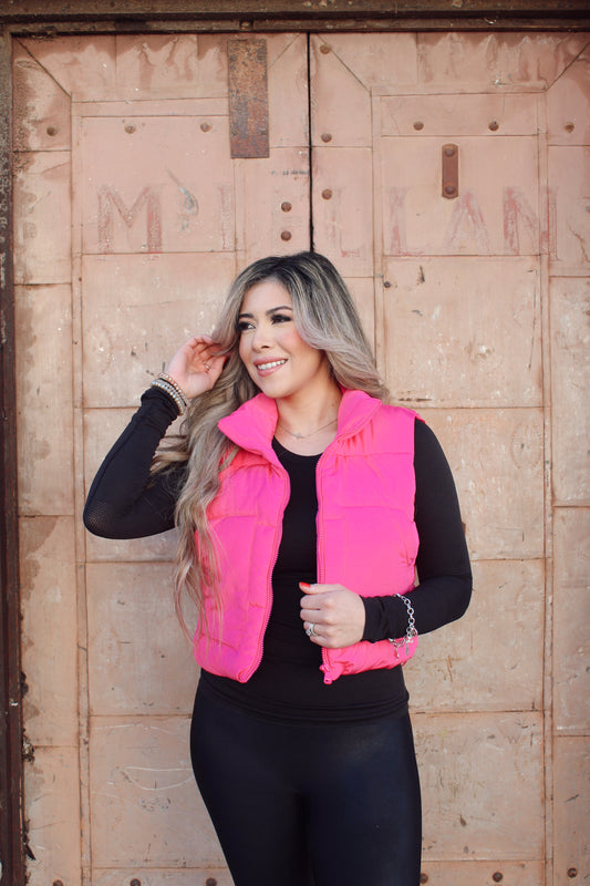 Barbie Pink Puffer Vest
