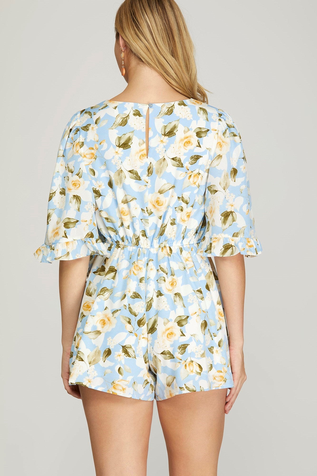 The Rosy Blue Romper