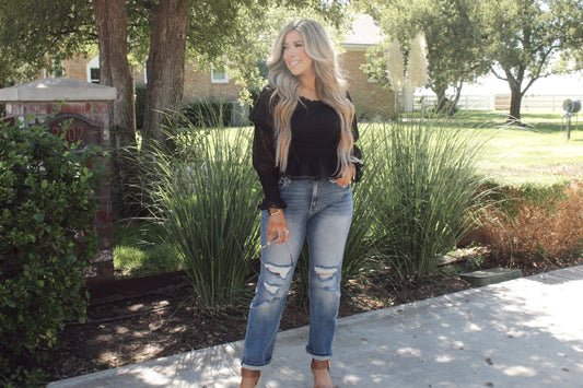 Sweetest Affection Black Top