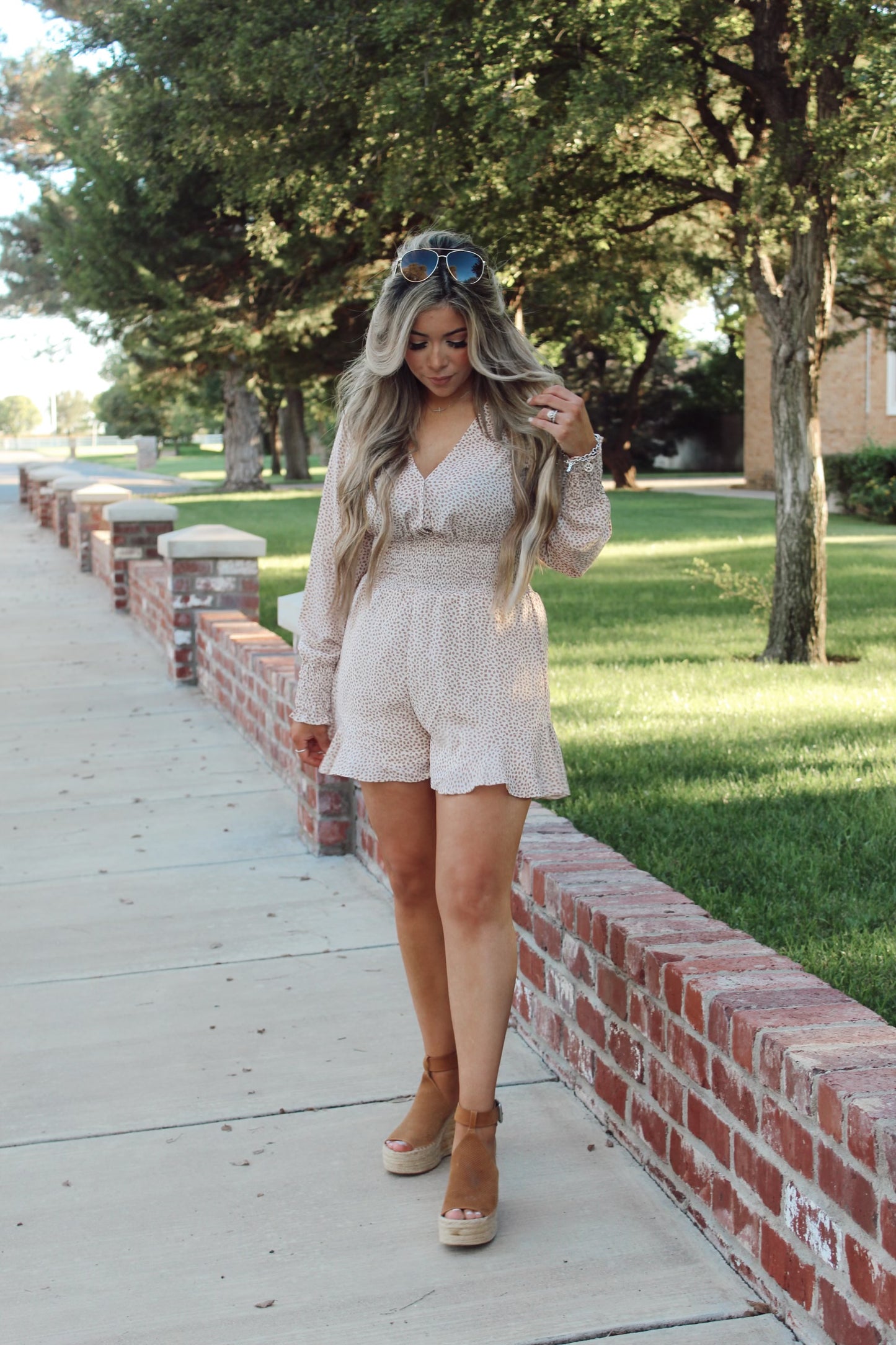 She Irresistible Romper Cream Color