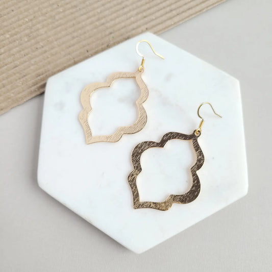 Talia Earrings - Gold / Brass Lightweight Earring