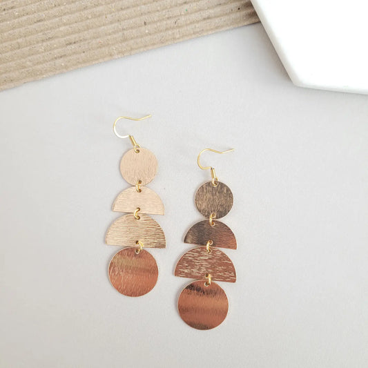 Maya Earrings - Gold / Brass Statement Earring