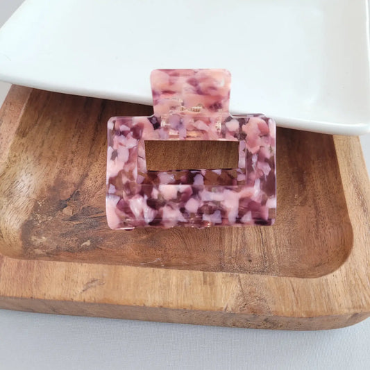 Carly Hair Claw- Mulberry & Mauve