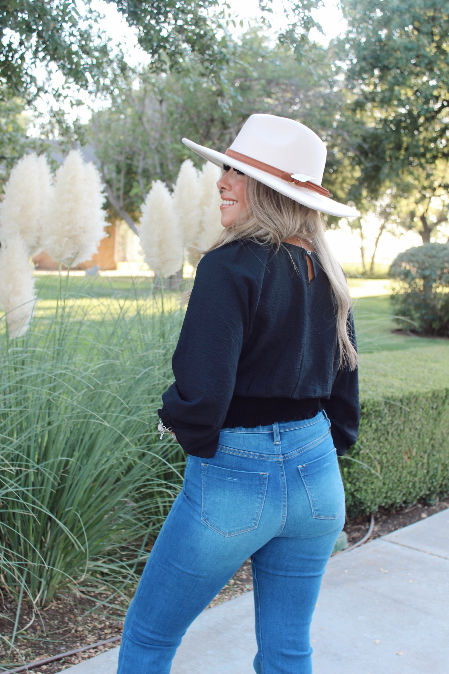 Keep Your Promises Black Blouse