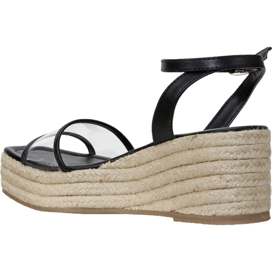 Zari-Espadrille wedge sandal black