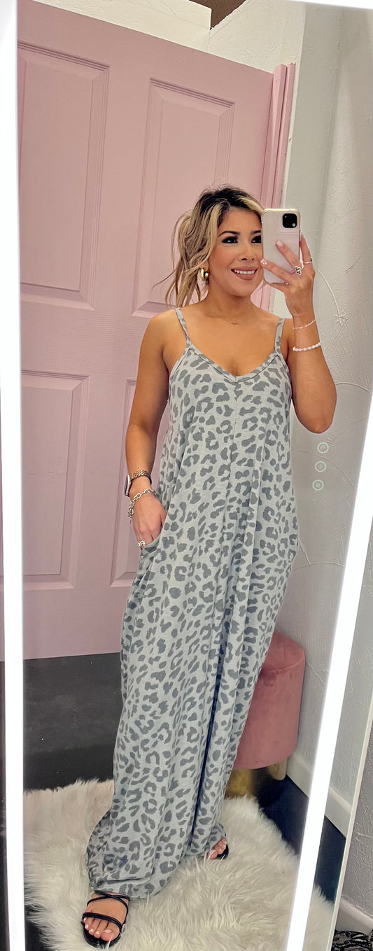 Leopard Print Cami Maxi