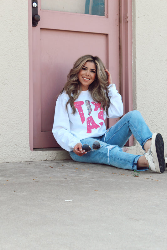Leopard Lightning Texas Sweatshirt