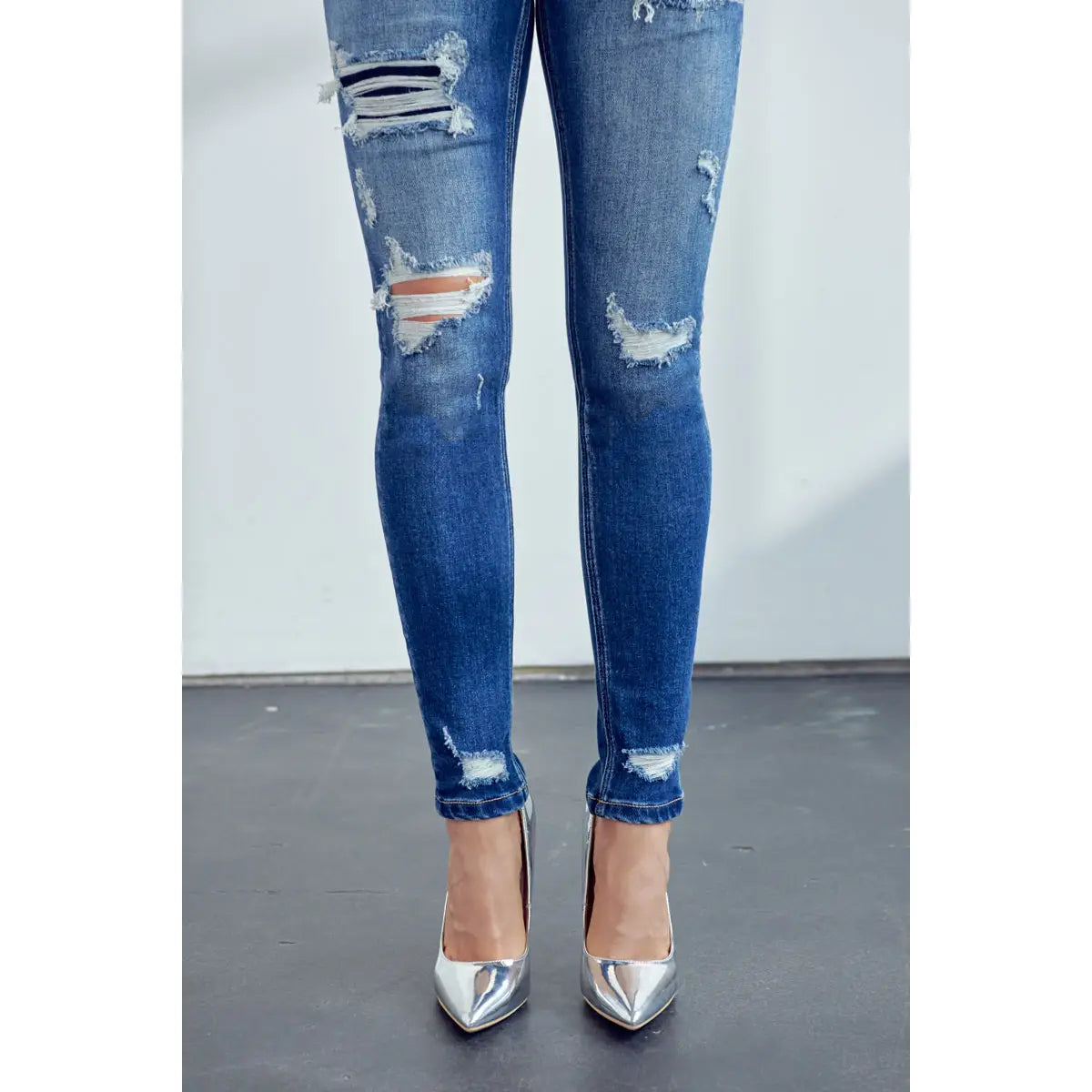Truly Cool Distressed Skinny Jeans