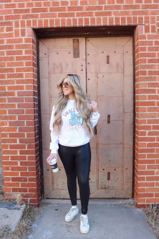 Small Town Louisville Christmas Sweatshirt