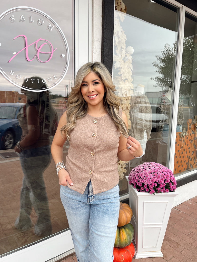 Fabulous Brown Statement Vest