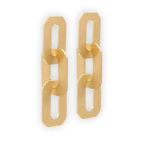 Gold Link Earrings