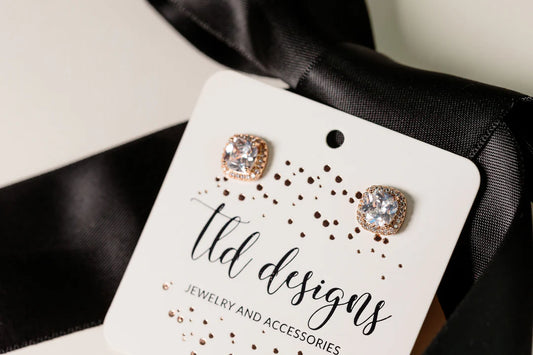 Rosegold Rhinestone Stud