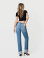 High Rise Xo Cuff Jeans