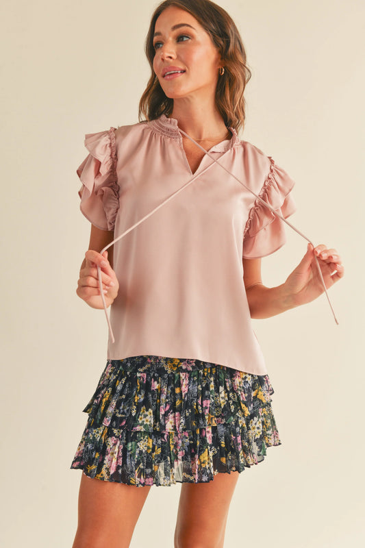 Riah Blouse in Blush