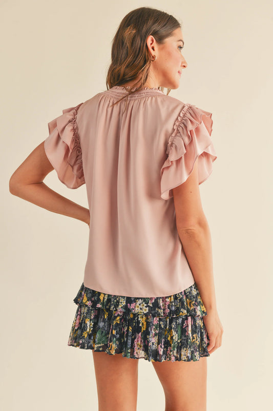 Riah Blouse in Blush