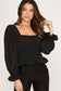 Darling Statement Black Blouse
