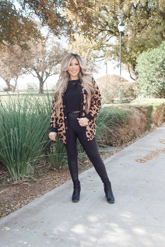 Wild About You Leopard Teddy Shacket