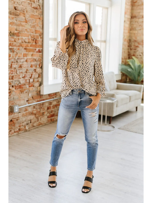 Amaris Dot Blouse