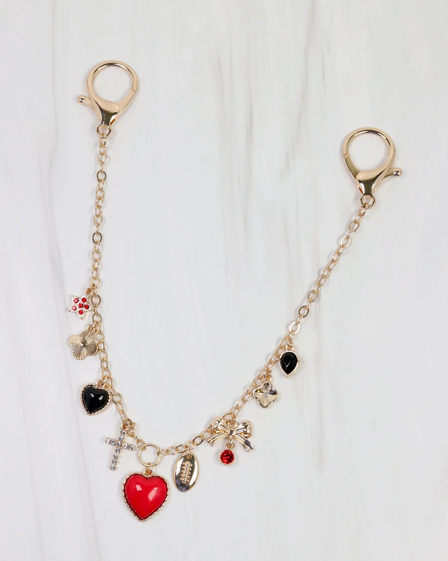 Avery Bag Chain RED BLACK