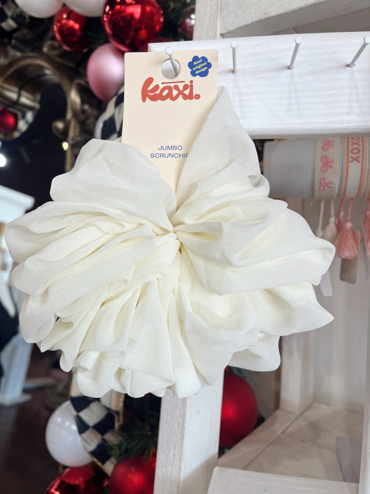 Kax Jumbo Scrunchie in Cream