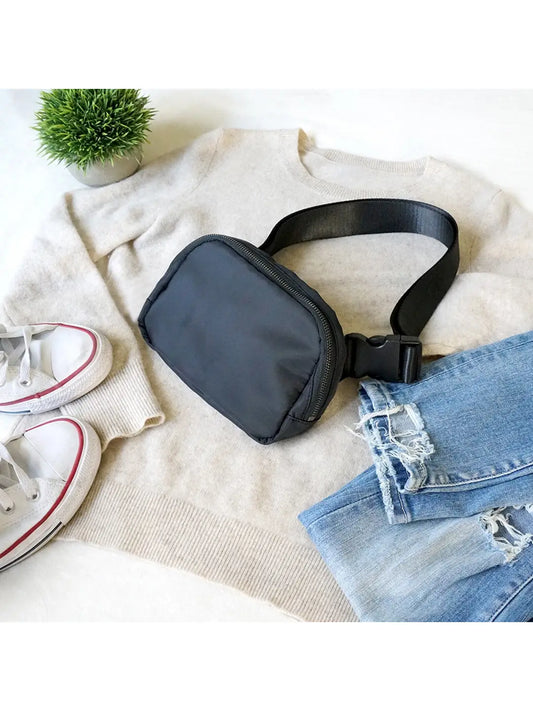 Black Cross Body Fanny Pack