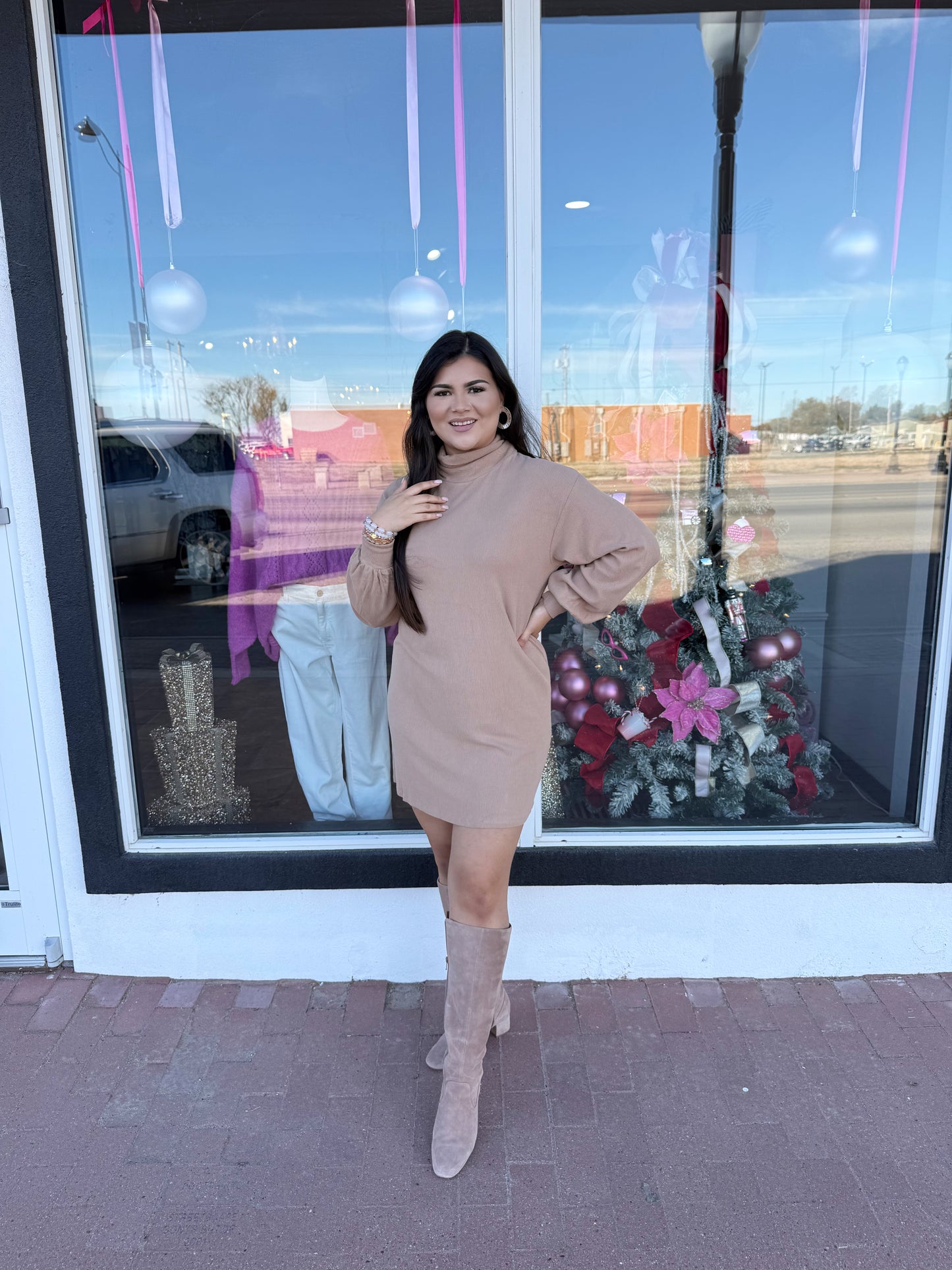 Thankful & Cozy Sweater Dress