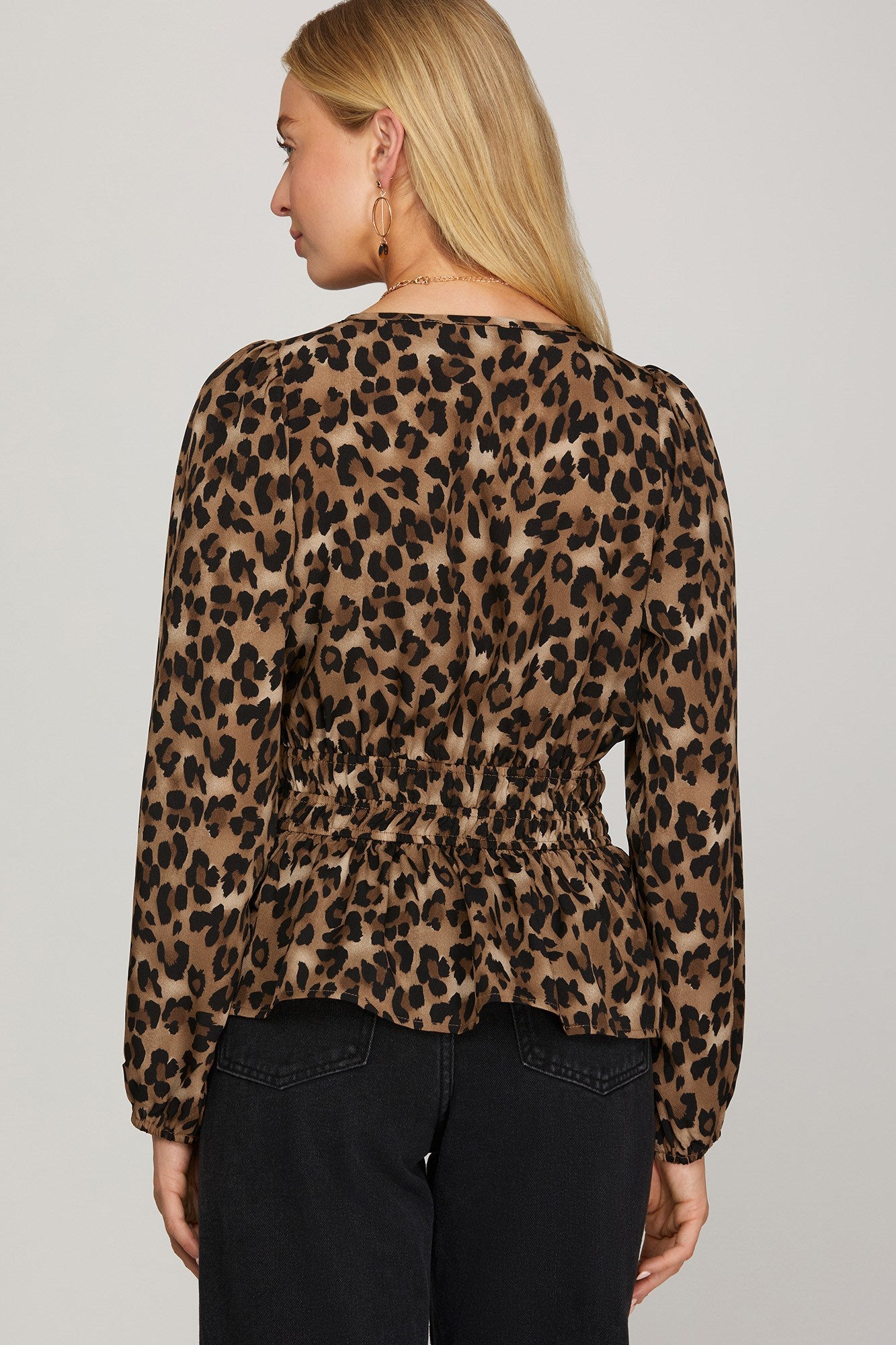 Classy Lady Leopard Print Blouse