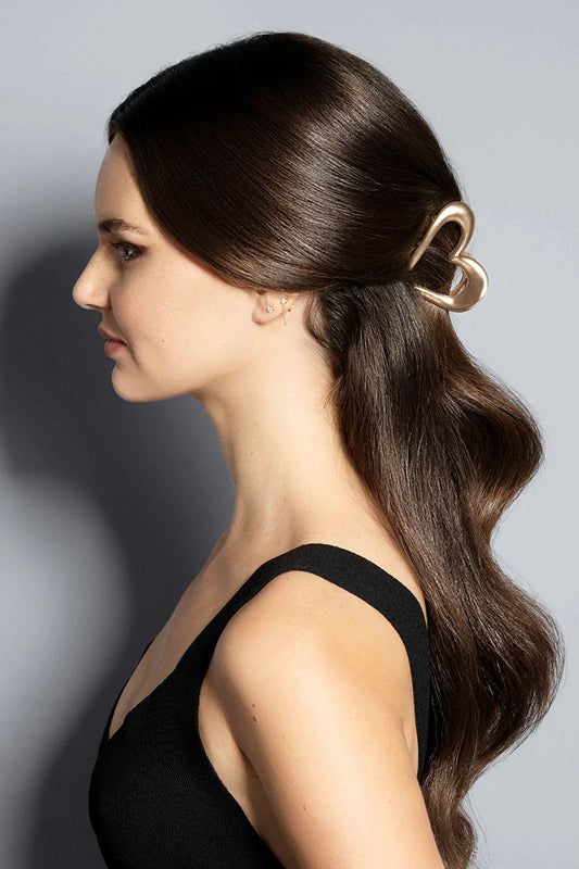 Gilded Romance Heart Claw Clip