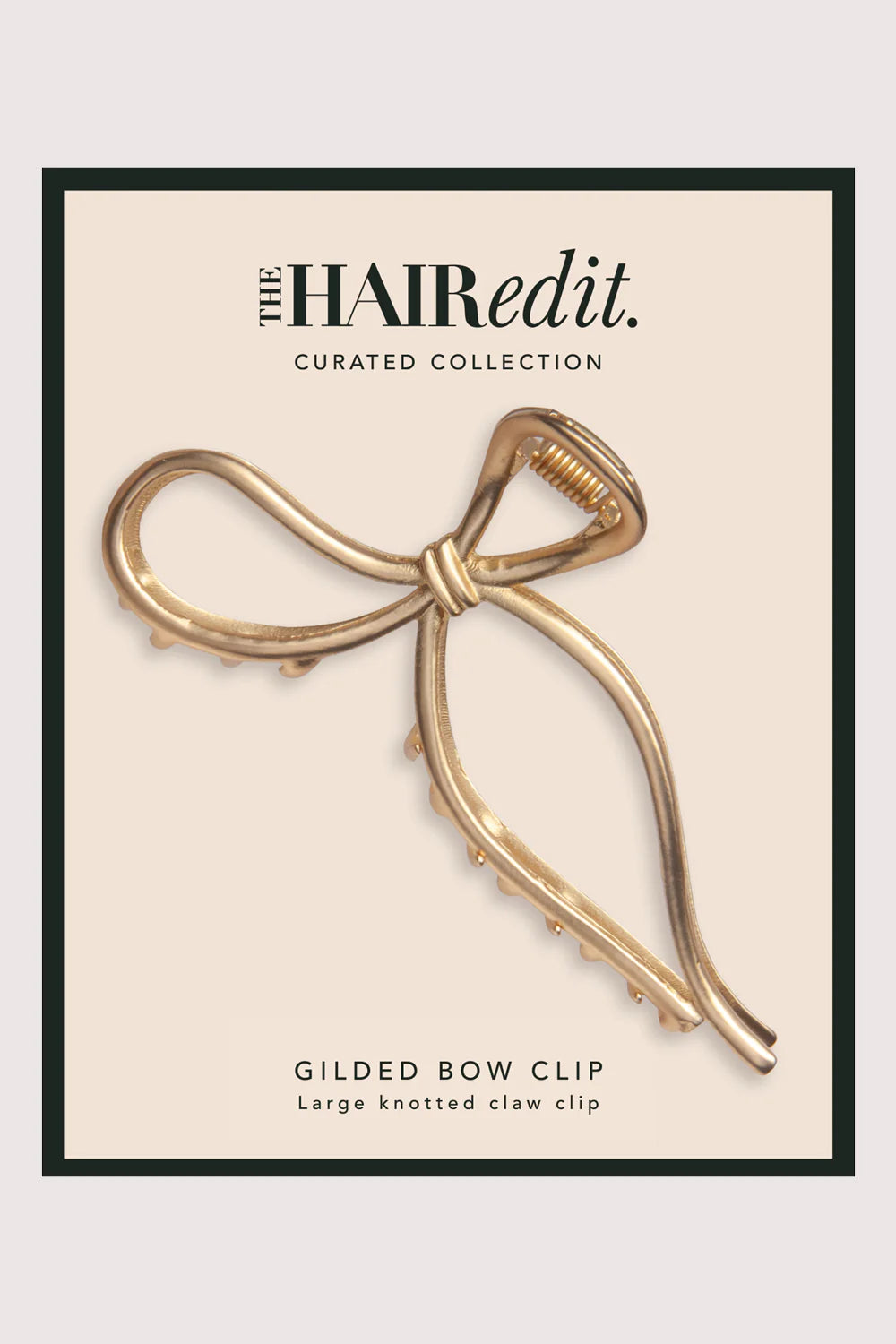 Gilded Bow Clip