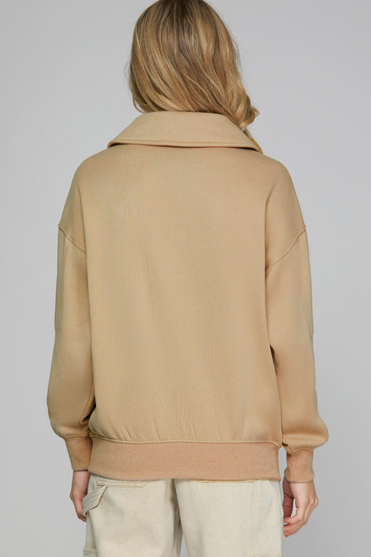 Fall Morning Taupe Sweater