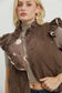 Chic Mocha Polka Dot Vest